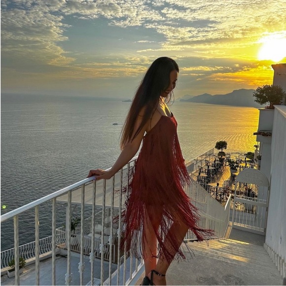 Zara Fringed Dress NWT - Picture 4 of 16